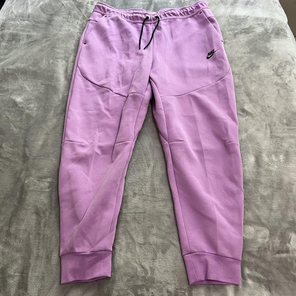 nike tech fleece pants purple
